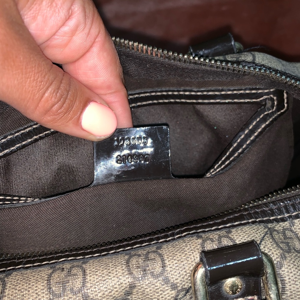 Gucci medium brown top handle bag